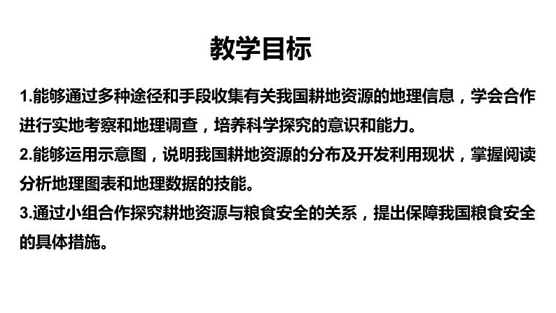 2.1 耕地资源与国家粮食安全 课件第2页