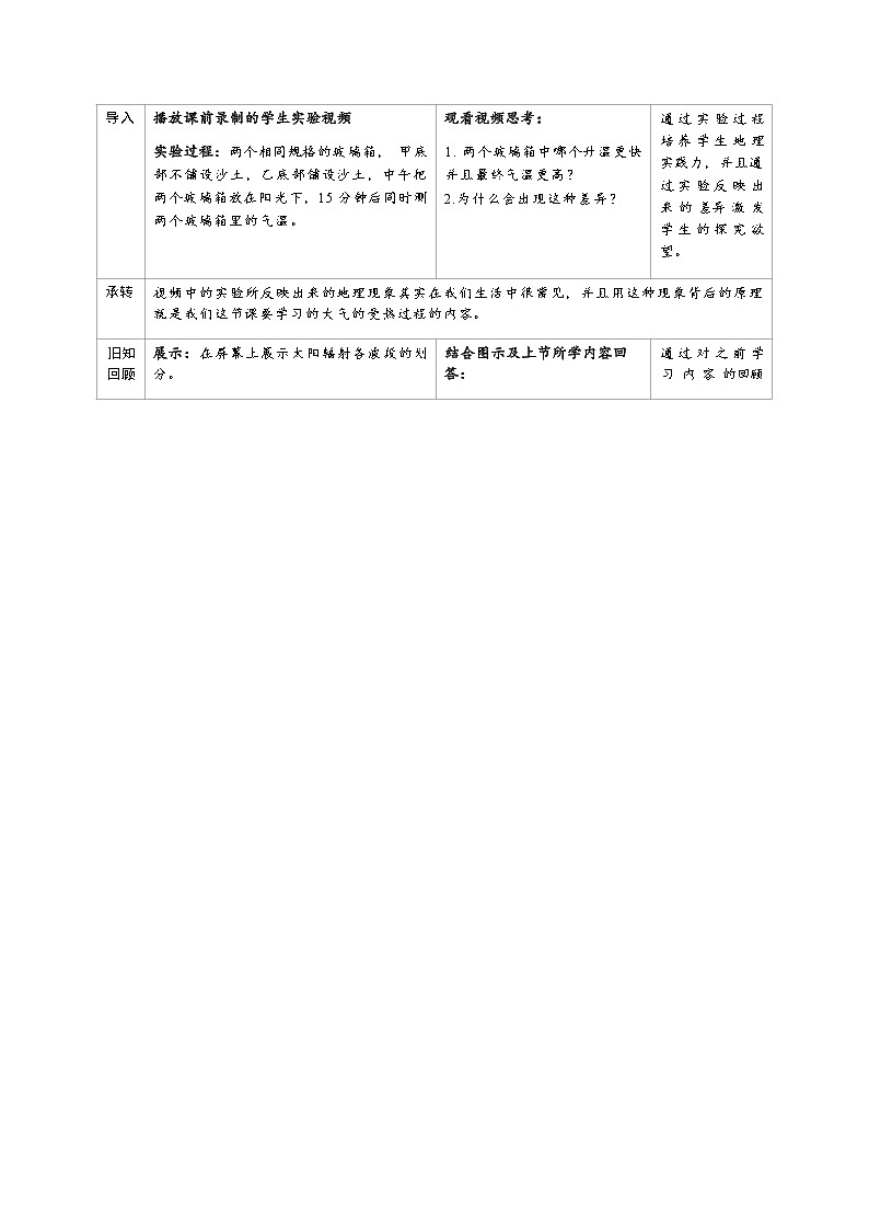 湘教版必修一3.2《大气受热过程》教学设计第2页