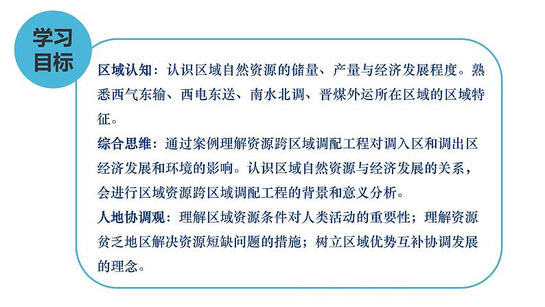 湘教版选修二 3.2 资源跨区域调配对区域发展的影响 课件第3页