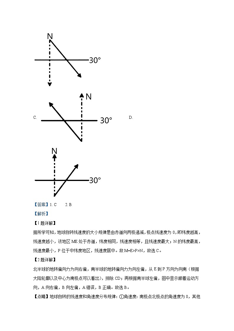 贵州省六盘水市第二中学2022-2023学年高二地理上学期9月月考试题（Word版附解析）第2页
