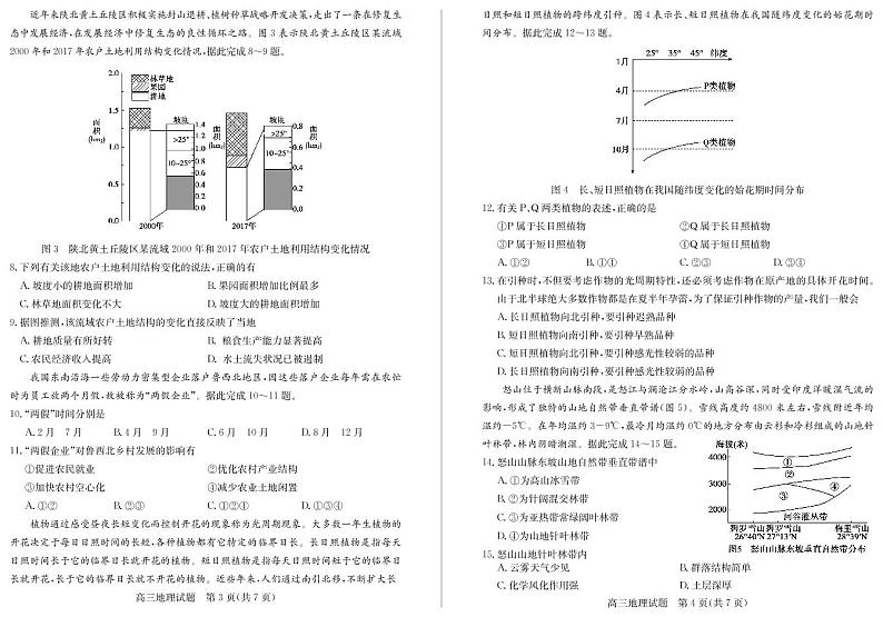山东省德州市2020届高三第二次模拟考试地理试题（PDF版含答案）第2页