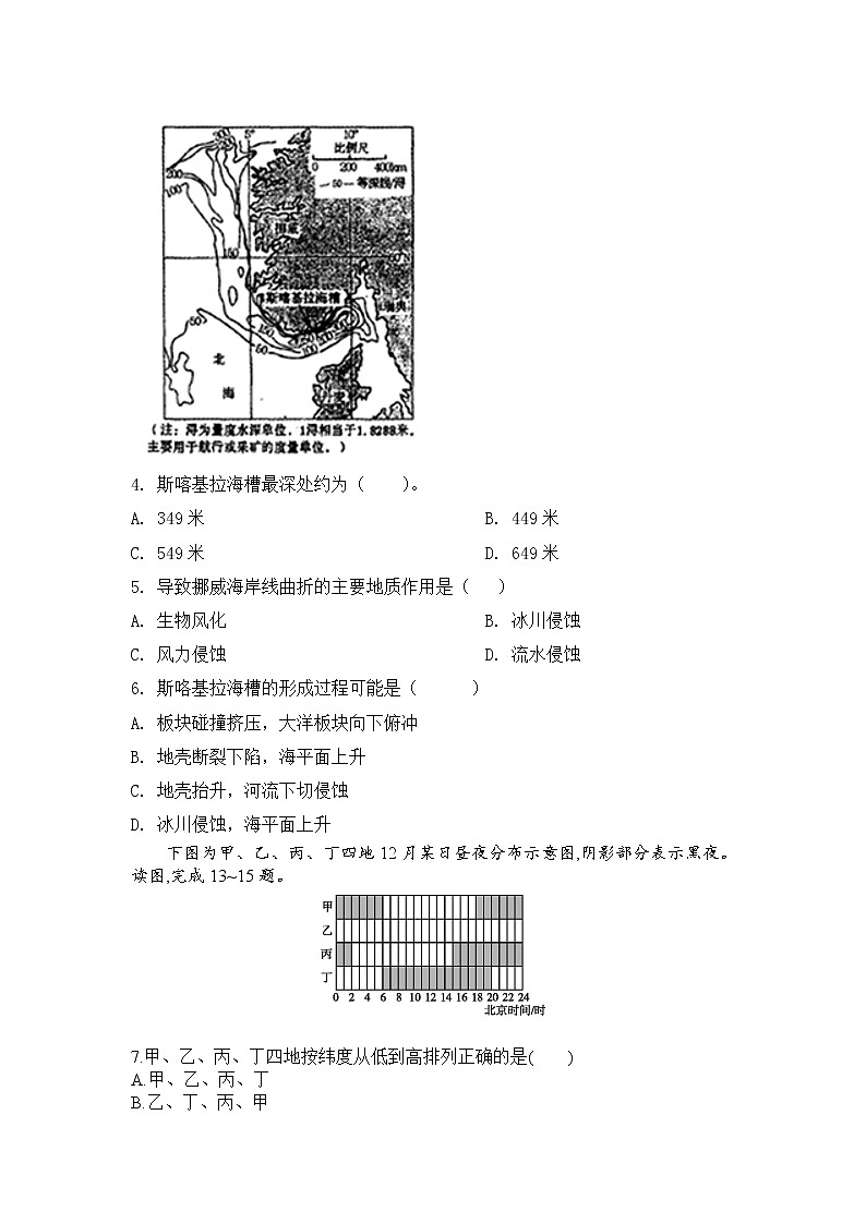 2020合肥二中高三3月线上考试地理试题含解析第2页
