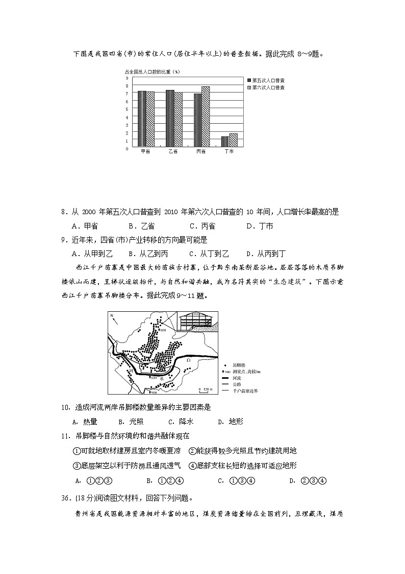 2021眉山高二上学期期末考试文综-地理试题含答案02