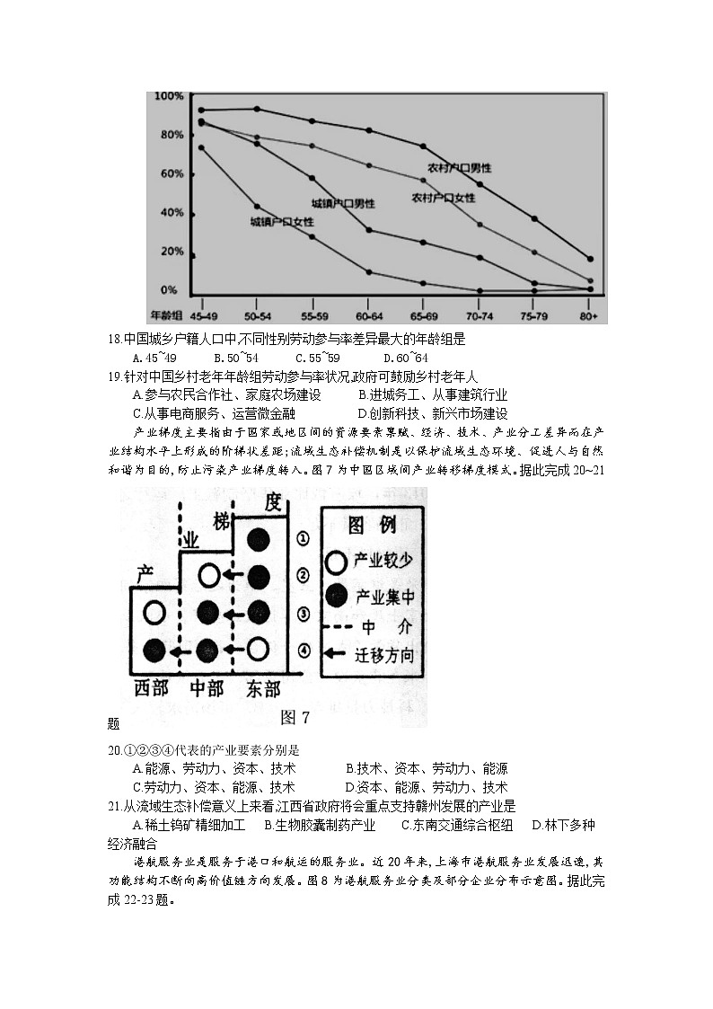 2021赣县三中高二上学期12月月考地理试卷含答案03