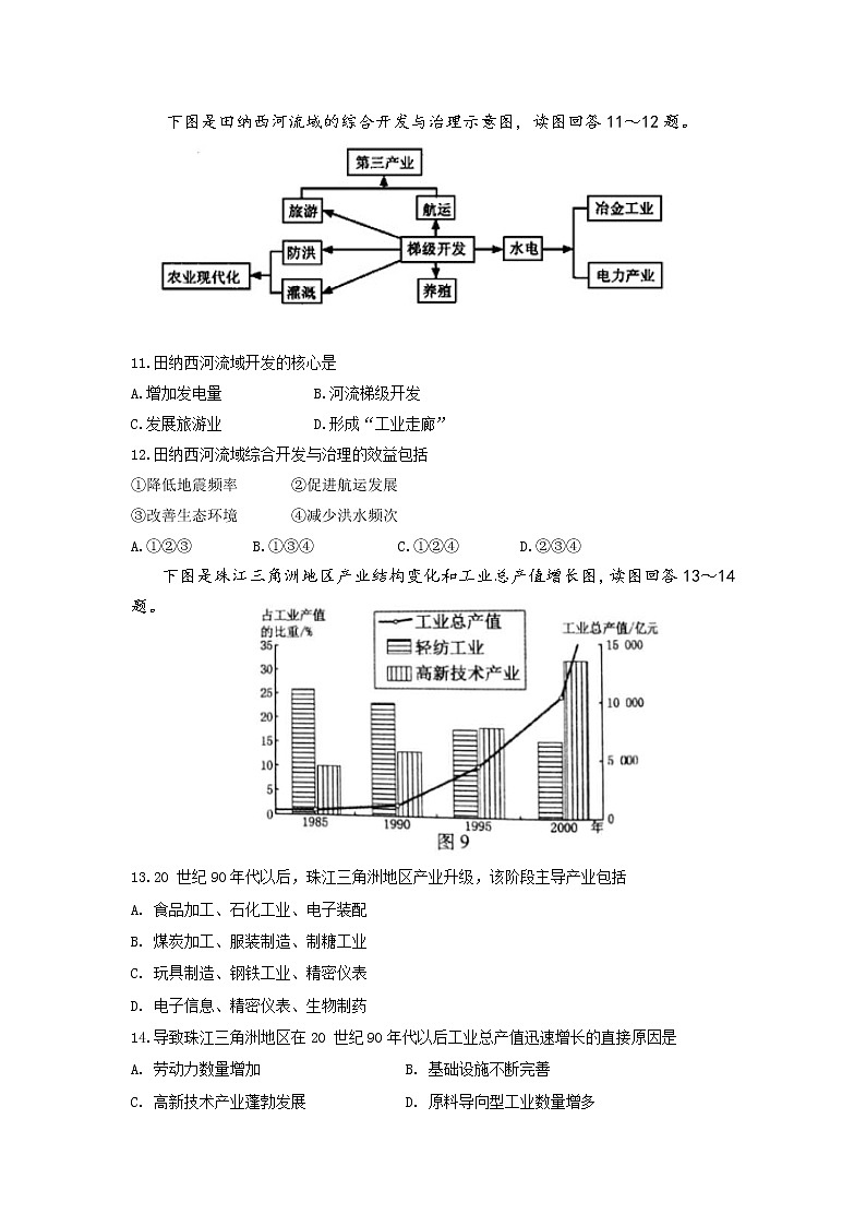 2021乐昌二中高二上学期期中考试地理试题含答案03