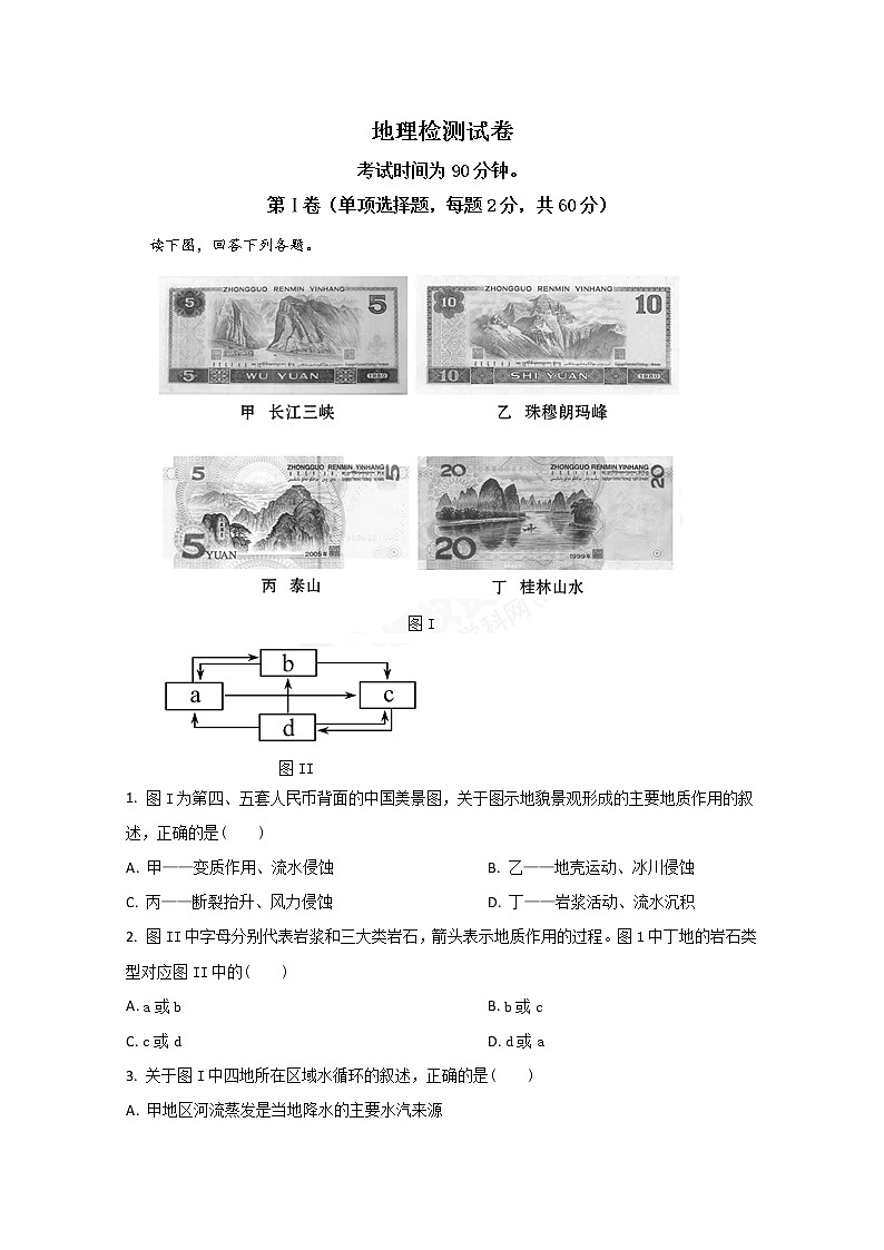2020【KS5U解析】淄博淄川中学高二4月月考地理试题含解析第1页