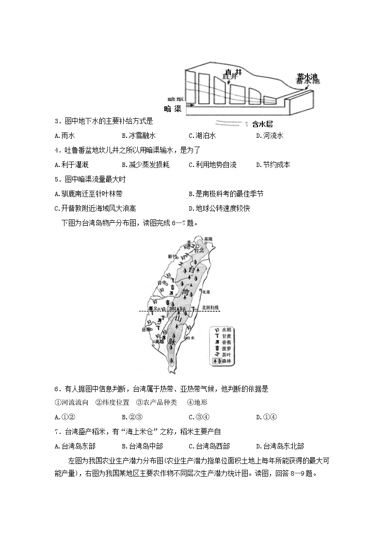 2020周口中英文学校高二下学期期中考试（6月）地理试题含答案02