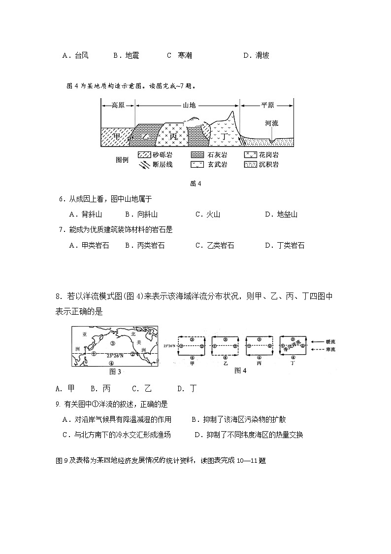 2020洞口县四中高二上学期期中考试地理试题含答案第2页