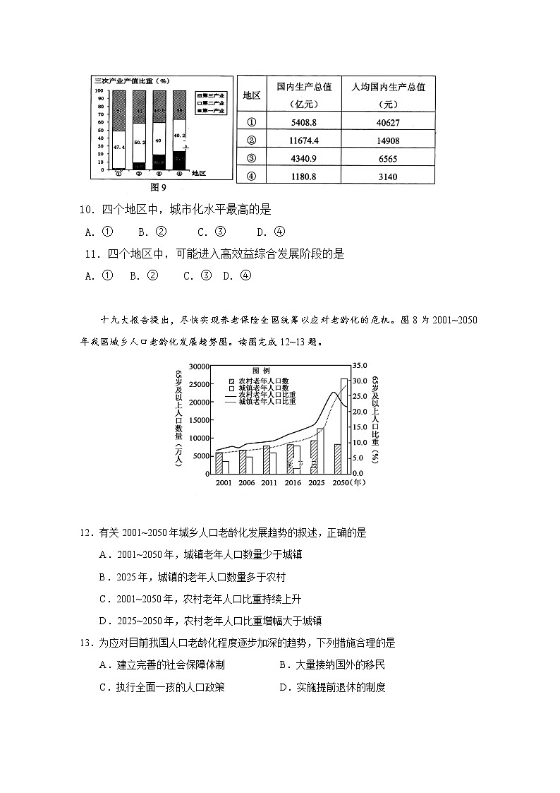 2020洞口县四中高二上学期期中考试地理试题含答案第3页