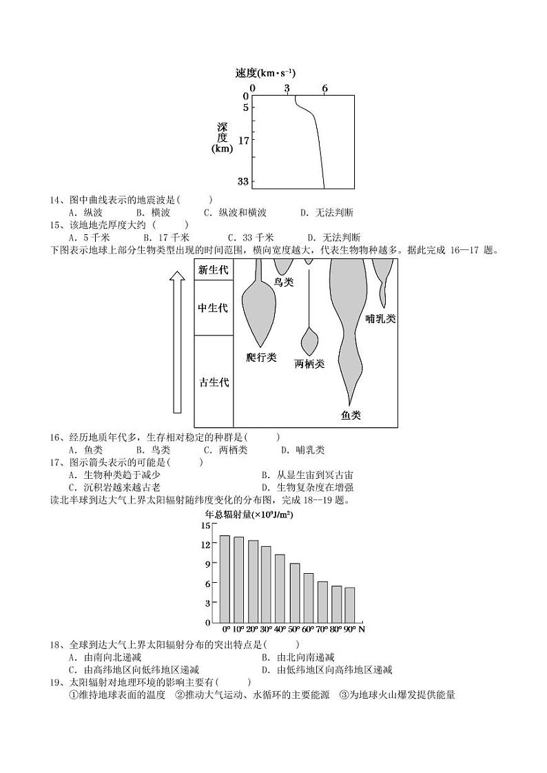 地理试卷第3页