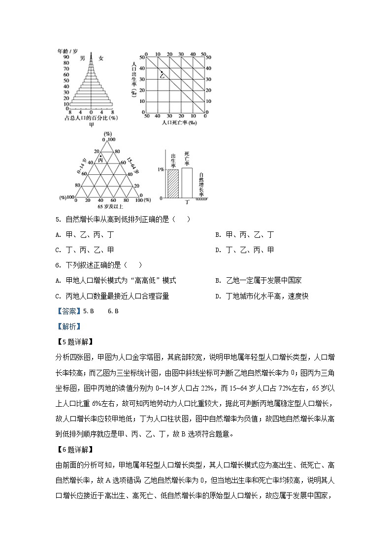 2020【KS5U解析】陕西省吴起高级中学高一下学期第四次（期末考试）地理试题含解析第3页