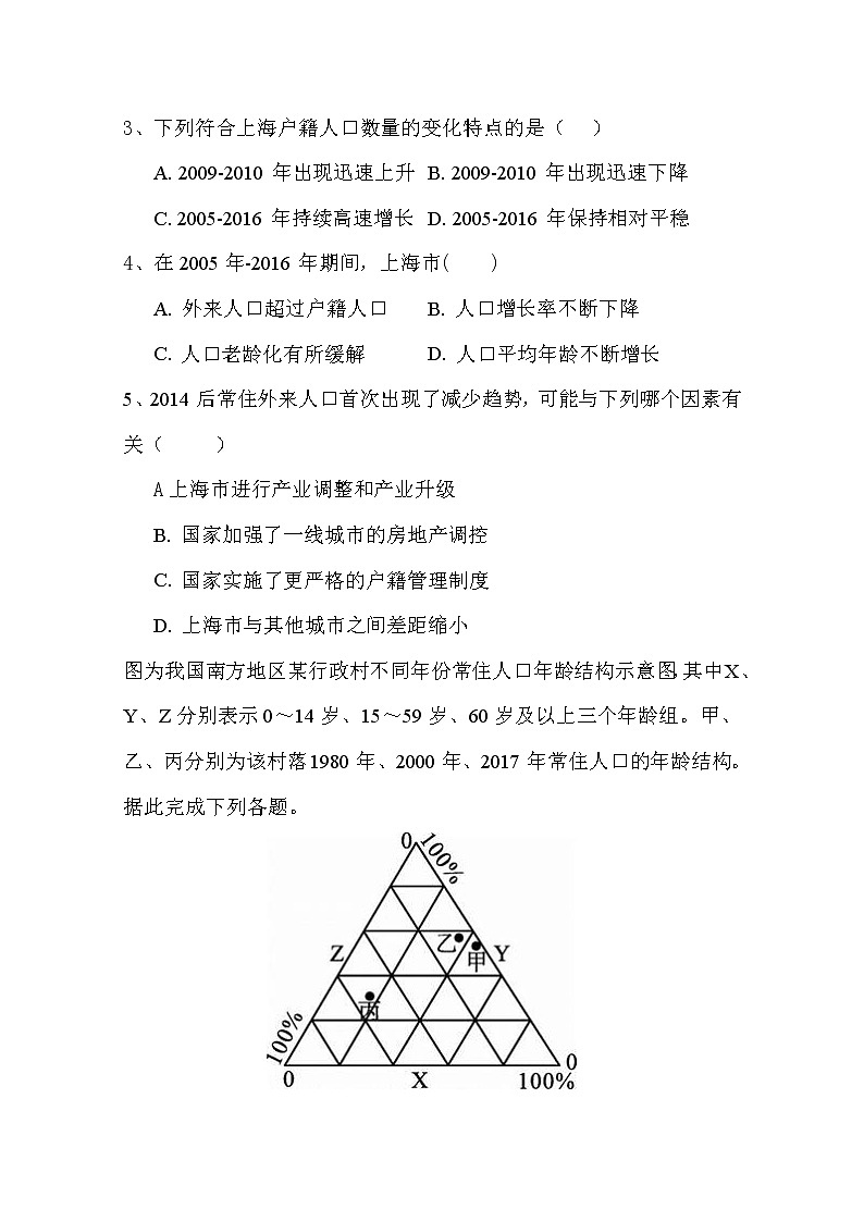2020枣庄八中东校区高一下学期期中考试地理试题含答案02