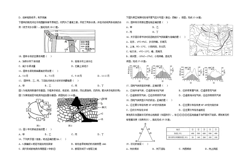 2020-2021学年上学期山东省青岛市2中高二期中地理试题（含答案）第2页