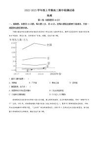 2023张掖高台县一中高三上学期期中地理试题含解析