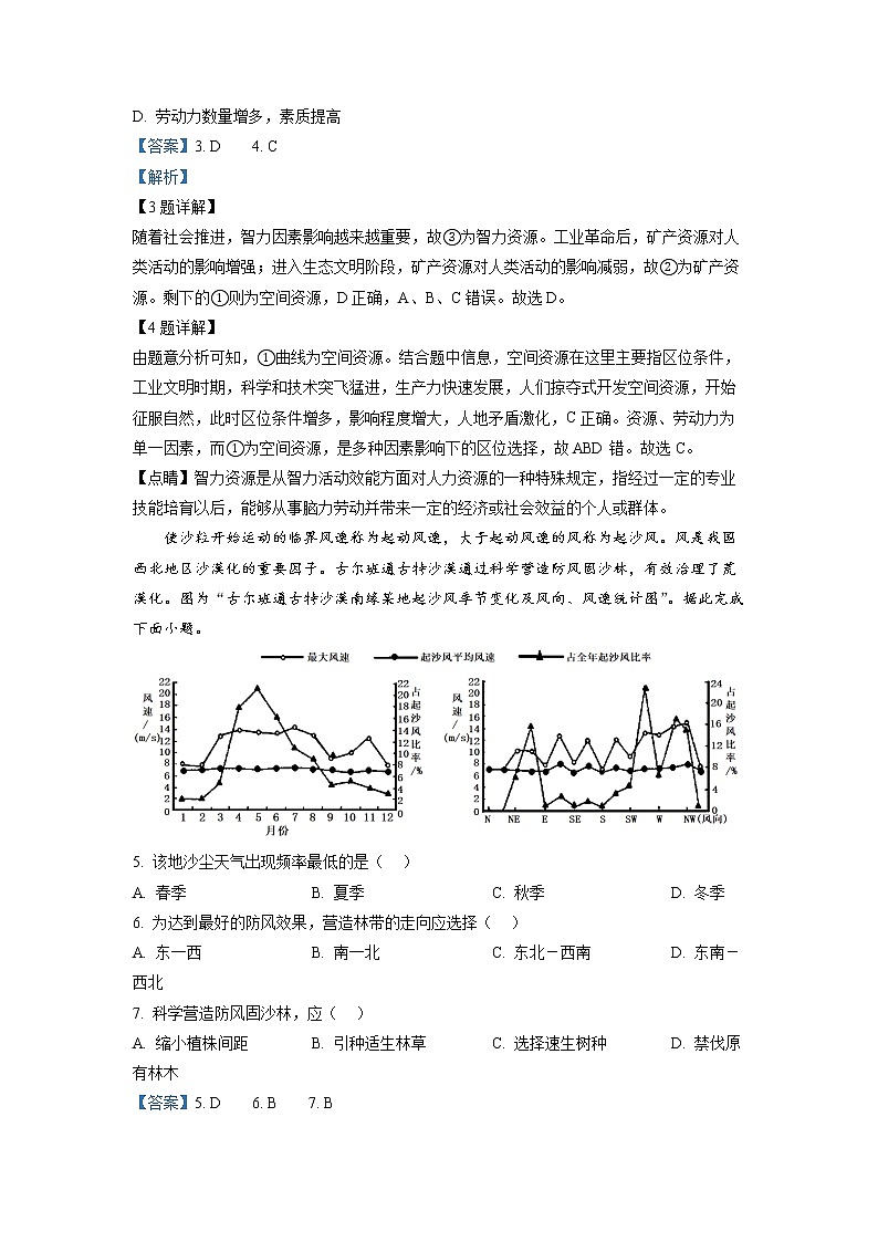 2022常熟高二下学期期中地理试题Word含解析第3页