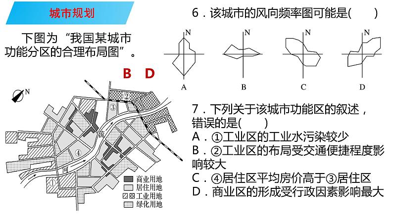 064中国自然地理概况2023届高三地理一轮总复习第四部分人文地理之城乡区位（第2课时城市规划与城市化）第2页