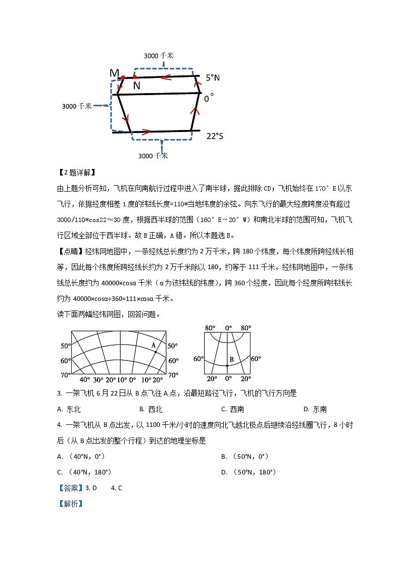 2022乌鲁木齐四中高二上学期期中考试地理试题含解析第2页