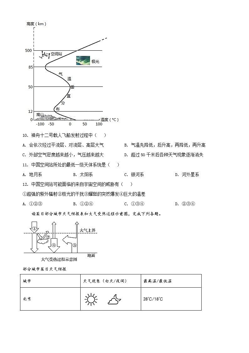 2022喀什地区莎车县一中高一上学期期中考试地理试题含解析03