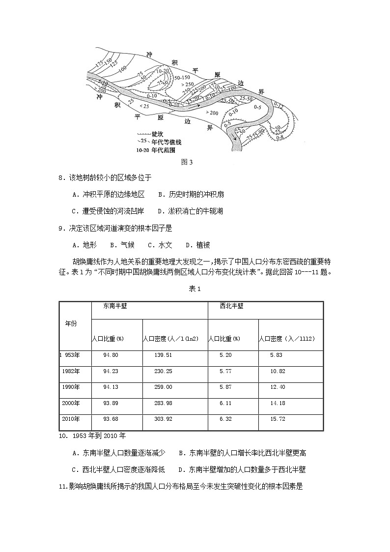 2022徐州高三上学期期中考试地理试题含答案第3页