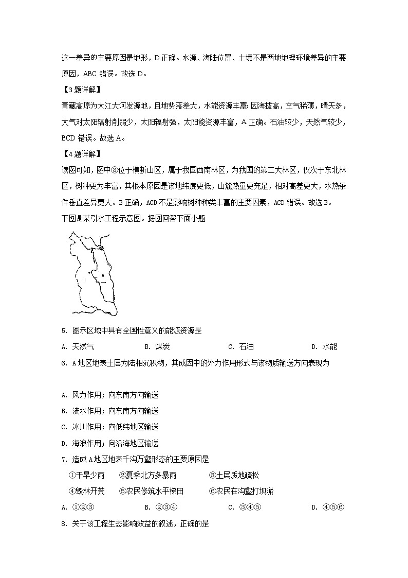 2020【KS5U解析】通辽高二下学期期中考试地理试题含解析02