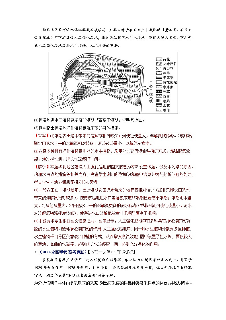 【2018-2022高考真题】高考地理五年真题汇编——专题22《环境保护》（解析版）（全国卷地区通用）第2页