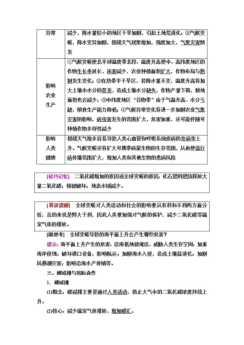 中图版高中地理选择性必修3第3章第1节碳排放与碳减排课件+学案+练习含答案03