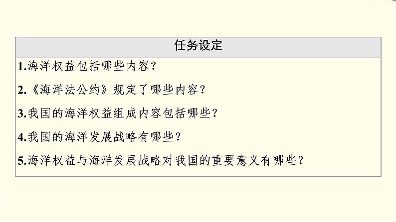 中图版高中地理必修第二册第4章第2节国家海洋权益与海洋发展战略课件+学案+练习含答案03