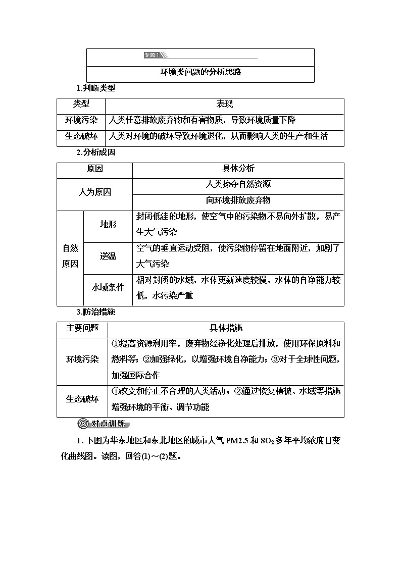 中图版高中地理必修第二册第5章章末总结探究课学案第2页
