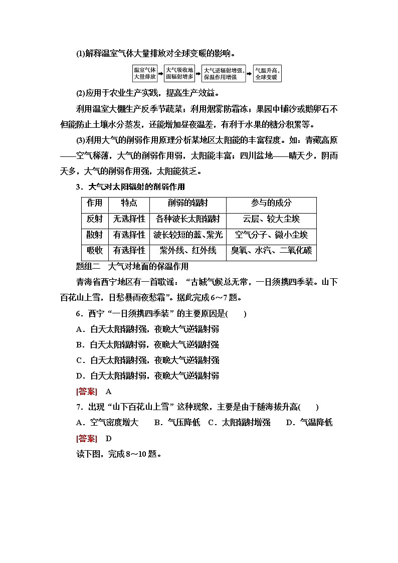 普通高中地理学业水平合格性考试考点过关练6大气受热过程和大气运动含答案第3页