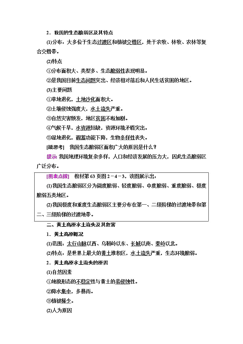 中图版高中地理选择性必修2第2章第4节黄土高原水土流失的课件+学案+练习含答案02