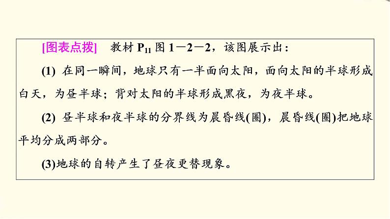 中图版高中地理选择性必修1第1章第2节第1课时地球自转的地理意义课件+学案+练习含答案06