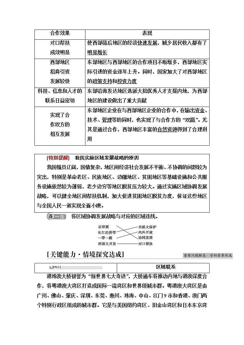 湘教版高中地理选择性必修2第1章第3节区域联系与区域协调发展课件+学案+练习含答案02