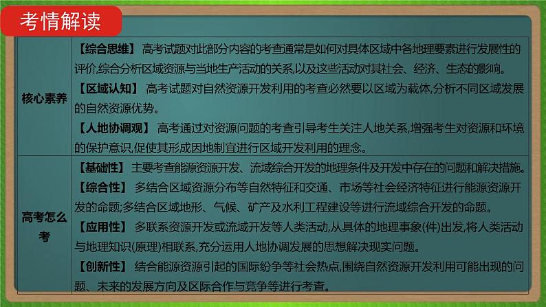 第十六单元 区域自然资源综合开发利用（地理）新高考版-高考二轮复习课件03