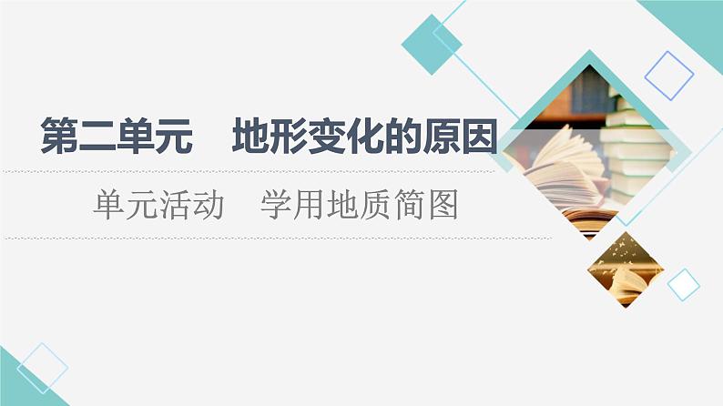 鲁教版高中地理选择性必修1第2单元单元活动学用地质简图课件第1页