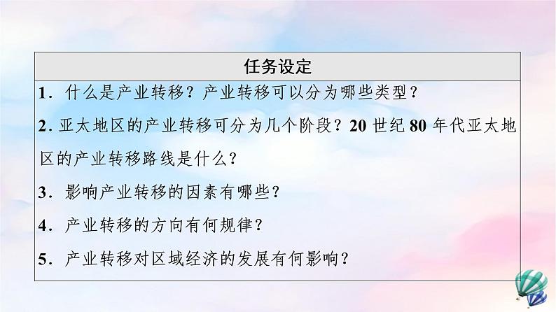 鲁教版高中地理选择性必修2第3单元第2节产业转移对区域发展的影响——以亚太地区为例课件+学案+练习含答案03