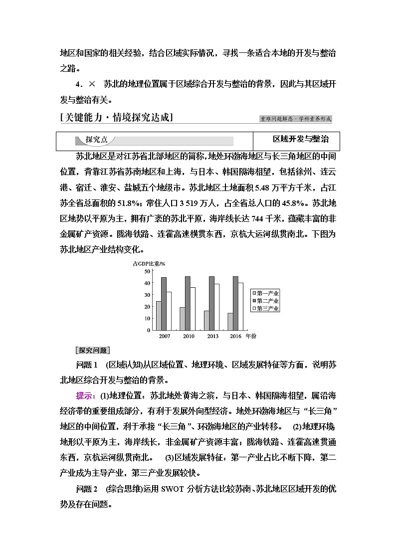鲁教版高中地理选择性必修2第4单元单元活动探究区域综合开发与整治课件+学案+练习含答案03