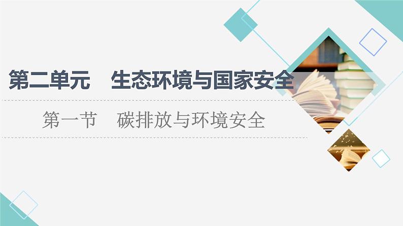 鲁教版高中地理选择性必修3第2单元第1节碳排放与环境安全课件+学案+练习含答案01