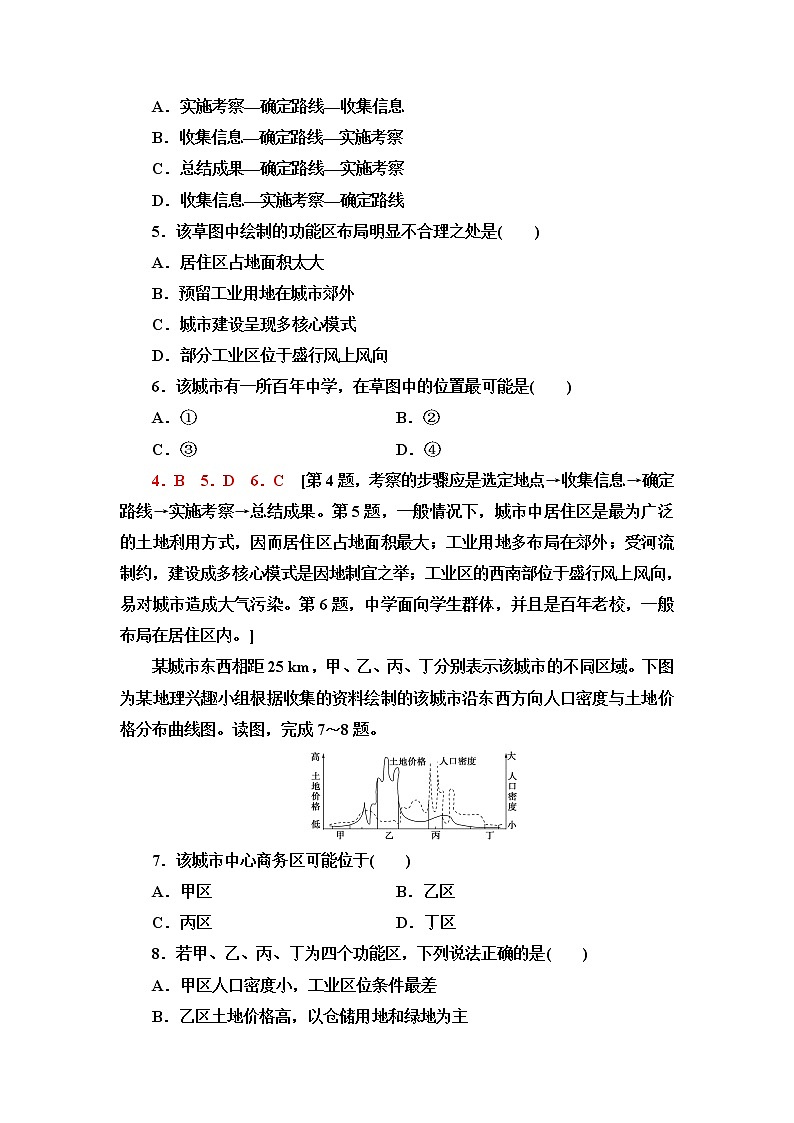 鲁教版高中地理必修第二册第2单元单元活动人文地理户外考察课件+学案+练习含答案02