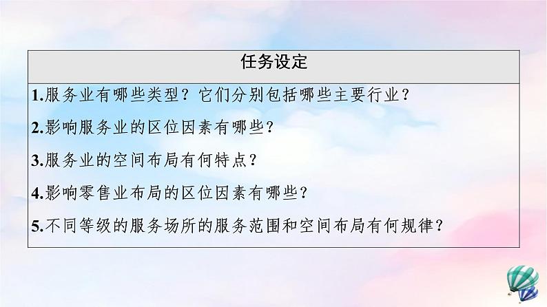 鲁教版高中地理必修第二册第3单元第3节服务业的区位选择课件+学案+练习含答案03