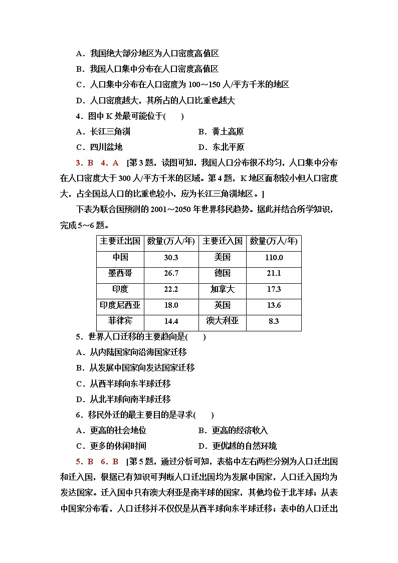 鲁教版高中地理必修第二册单元综合测评含答案02