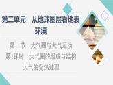 魯教版高中地理必修第一冊第2單元第1節(jié)第1課時大氣圈的組成與結(jié)構(gòu)大氣的受熱過程課件+學(xué)案+練習(xí)含答案