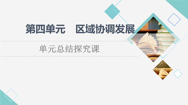 鲁教版高中地理选择性必修2第4单元单元总结探究课课件+学案01