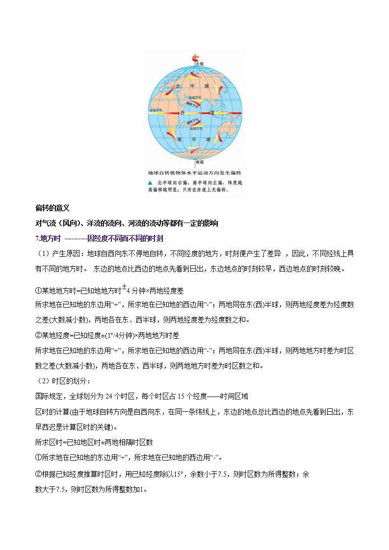 专题04 地球的运动-备战2023年高考地理一轮复习精讲精练（原卷版）第3页