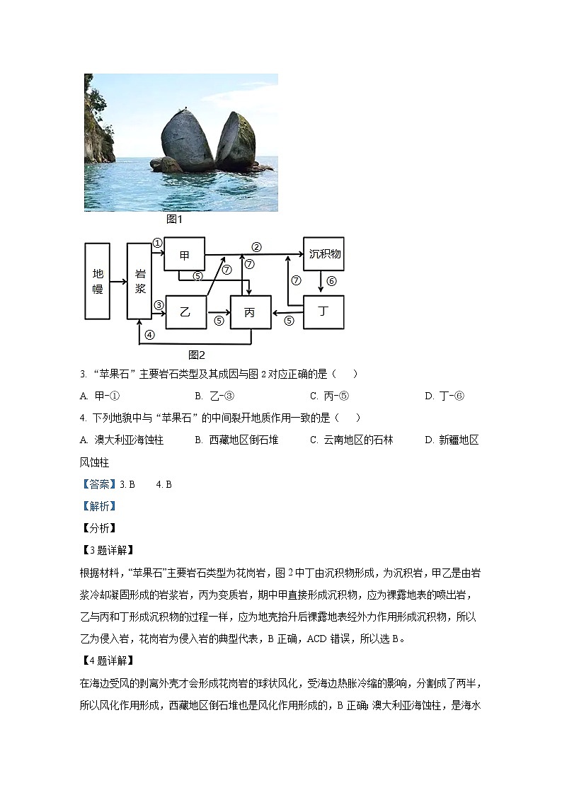 浙江省杭州市“六县九校”联盟2022-2023学年高二地理上学期期中联考试题（Word版附解析）第3页
