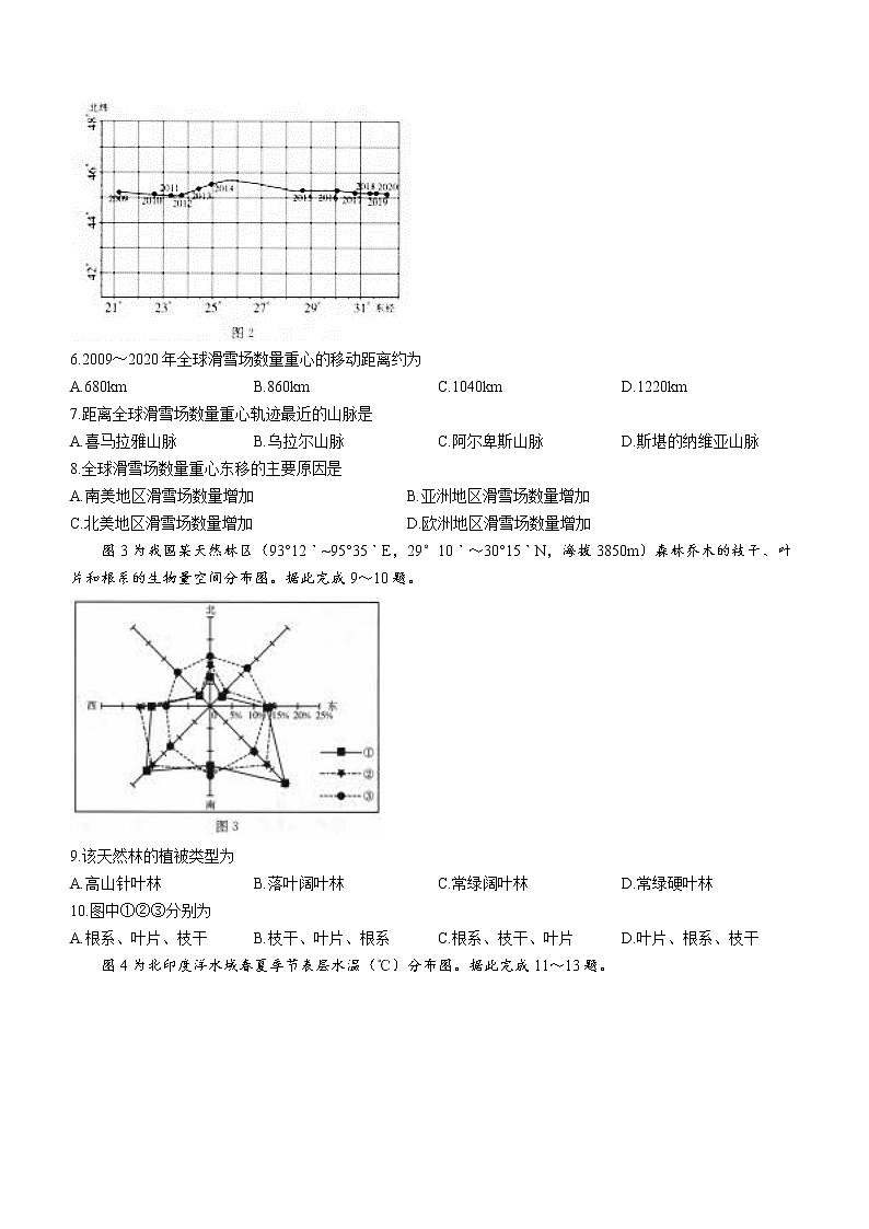 辽宁省县级重点高中联合体2022-2023学年高三上学期期中地理试题（含答案）第2页