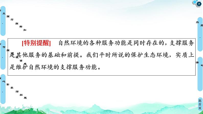 高中地理选择性必修三  20-21 第1章  第1节　自然环境的服务功能第7页