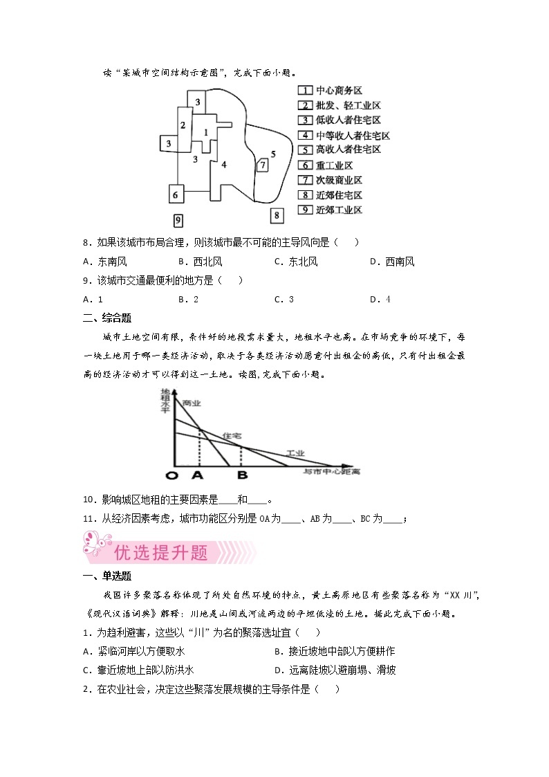 2.1 乡村和城镇空间结构 课件+练习+教案+导学案02