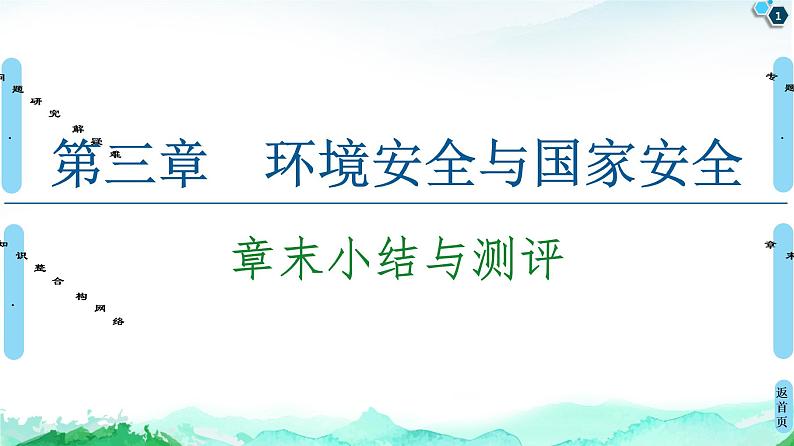 高中地理选择性必修三  20-21 第3章  章末小结与测评第1页