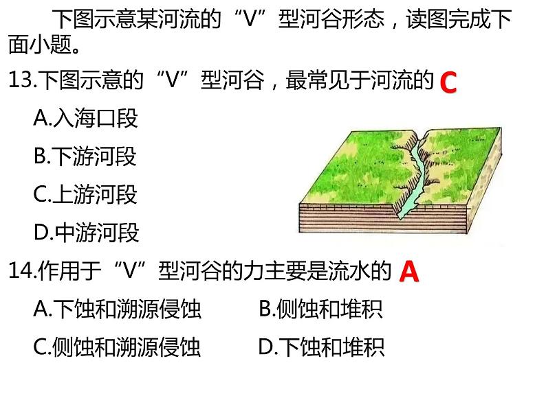 4.1常见地貌类型练习题第7页