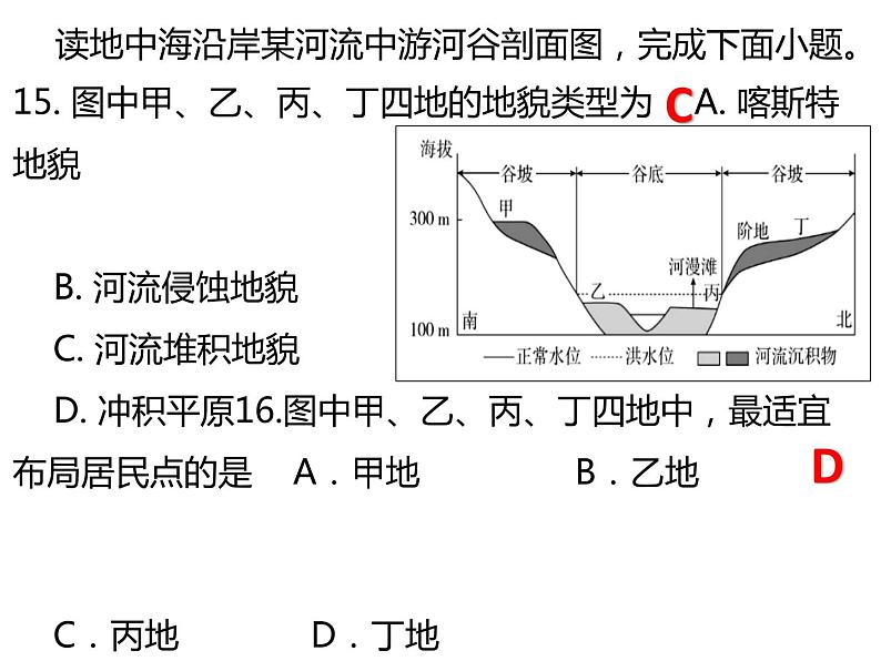 4.1常见地貌类型练习题第8页